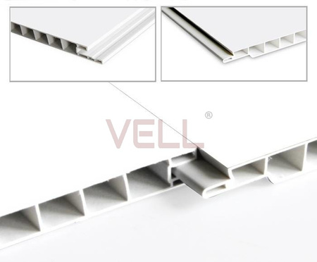 Płyta ścienna PCV VELL biała kafelka 260x100cm