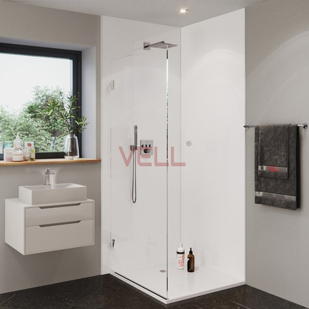 Płyta ścienna biała PCV VELL połysk 225x100 cm