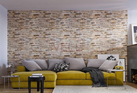 Płyta ścienna PCV VELL cegła beżowa mat 240x100cm