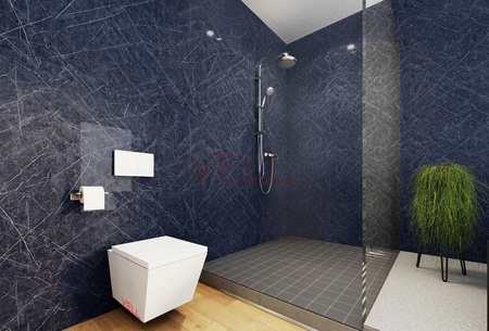 Płyta ścienna PCV VELL Nero grafit 260x100cm