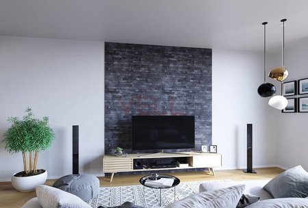 Płyta ścienna PCV VELL cegła szara mat 240x100cm