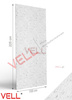 Płyta ścienna PCV VELL marmur biały 225x100cm