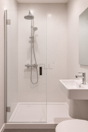 Płyta ścienna PCV VELL white quartz mat 260x100cm