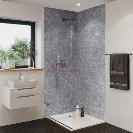 Płyta ścienna PCV VELL Ferro szary 260x100cm