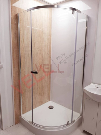 Płyta ścienna PCV VELL trawertyn beżowy połysk 260x100cm