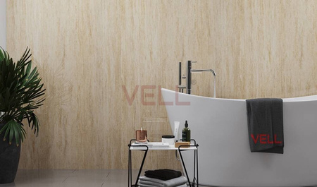 Płyta ścienna PCV VELL trawertyn beżowy mat 260x100 cm