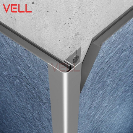 Listwa narożna zewnętrzna 90 ° srebrna mat ALU 260cm