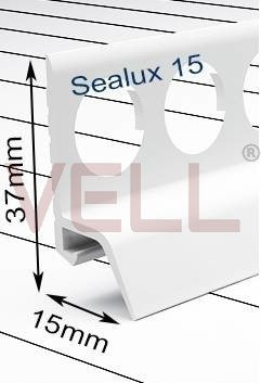 Listwa uszczelniająca PVC do wanny/brodzika - 15mm