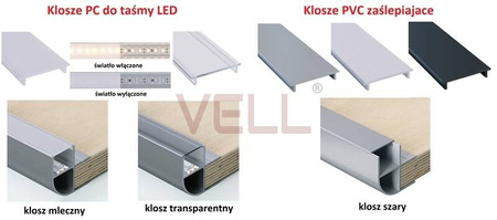 Profil narożny zewnętrzny meblowy ALU 15mm