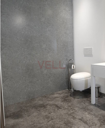 Płyta ścienna PCV VELL beton szary mat 260x100cm