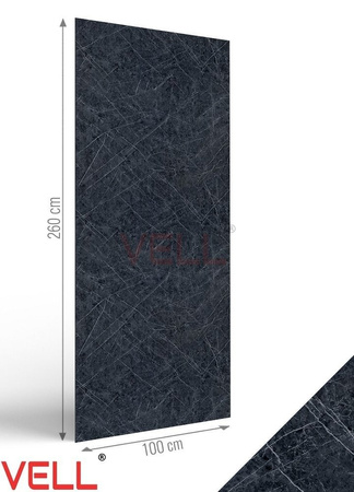 Płyta ścienna PCV VELL Nero grafit 260x100cm