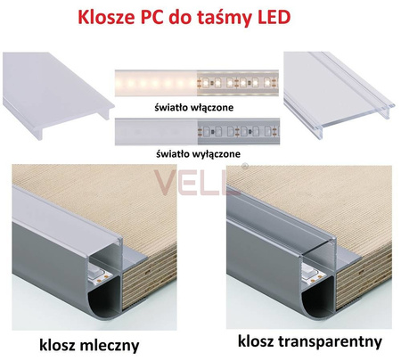 Profil narożny zewnętrzny meblowy ALU 15mm