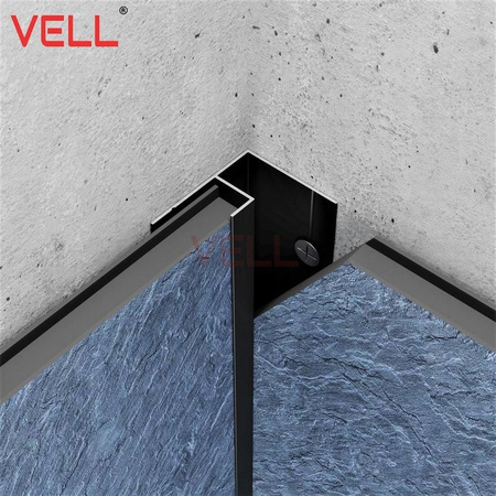 Listwa narożna wewnętrzna 90 ° czarna ALU 260cm