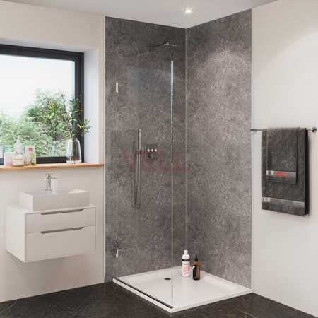 Płyta ścienna PCV VELL beton szary 260x100cm