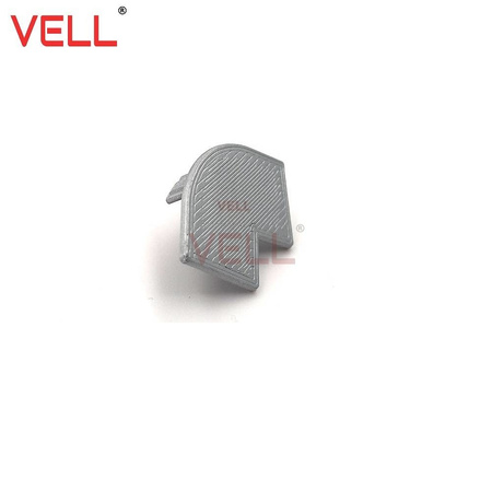 Zaślepka V szara PCV do profilu ALU 15mm