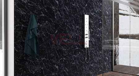 Płyta ścienna PCV VELL marmur czarny 225x100cm