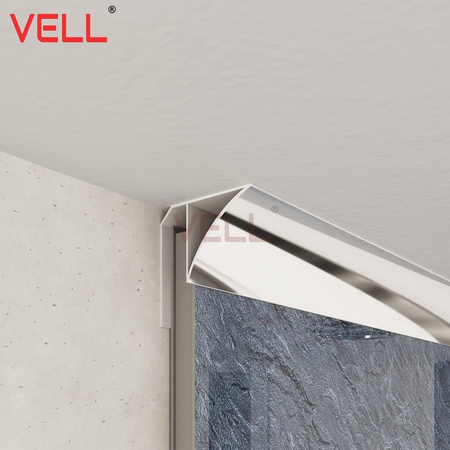 Listwa sufitowa srebrna / chrom PCV 260cm