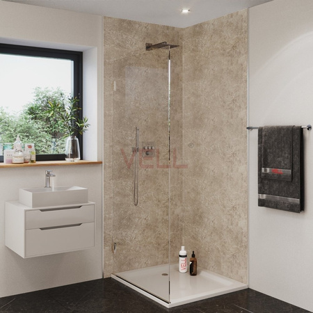 Płyta ścienna PCV VELL beton beżowy 260x100cm