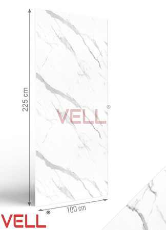 Płyta ścienna PCV VELL marmur biały calacatta 225