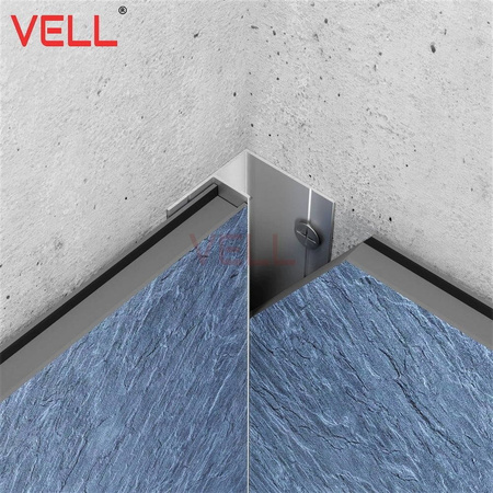 Listwa narożna wewnętrzna ukryta 90 ° srebrny ALU 260cm