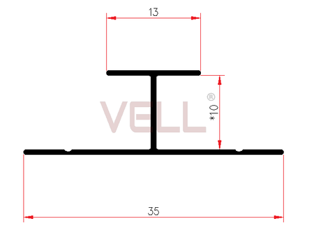 Listwa łącząca profil „H” biała połysk ALU 260cm