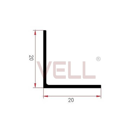 Listwa narożna różowe złoto ALU 20x2600mm