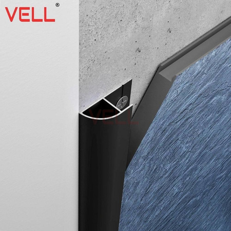 Listwa startowa półokrągła czarna ALU 260cm