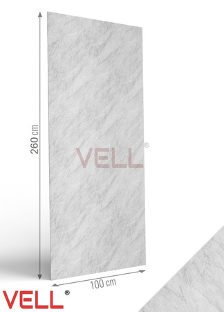 Płyta ścienna PCV VELL marmur szary 260x100cm