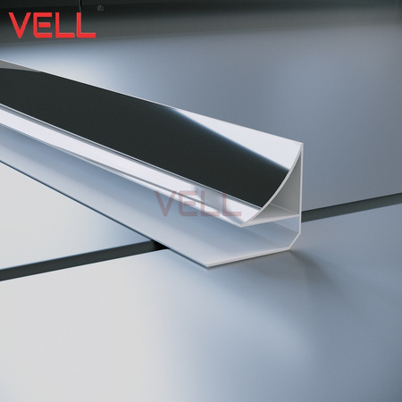 Listwa sufitowa srebrna / chrom PCV 260cm