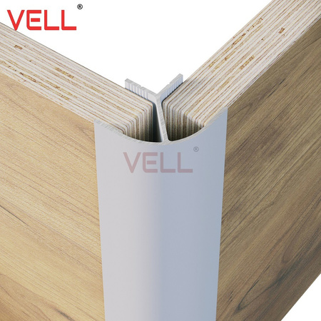 Profil narożny zewnętrzny meblowy V biały ALU 15mm