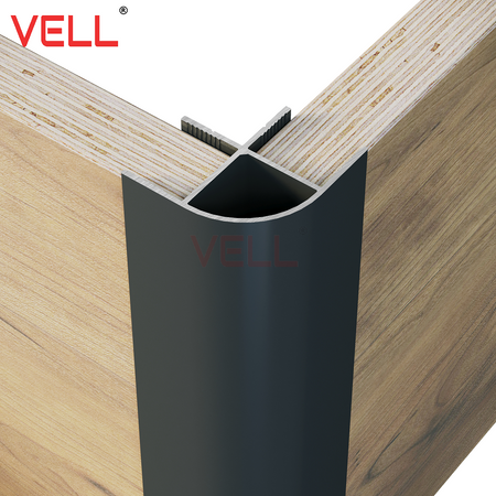 Profil narożny zewnętrzny meblowy czarny ALU 6m/15mm