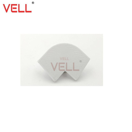 Zaślepka V biała PCV do profilu ALU 15mm