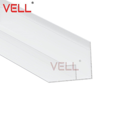 Listwa narożna wewnętrzna 90 ° biała połysk ALU 260cm