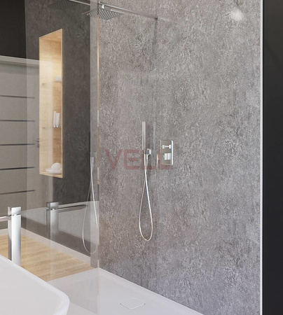 Płyta ścienna PCV VELL beton szary 260x100cm