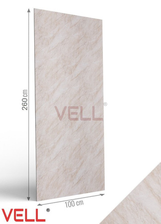 Płyta ścienna PCV VELL marmur beżowy 260x100cm