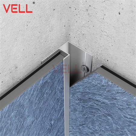 Listwa narożna wewnętrzna 90 ° srebrna mat ALU 260cm