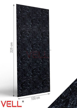 Płyta ścienna PCV VELL marmur czarny 225x100cm