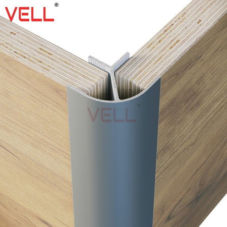 Profil narożny zewnętrzny meblowy V srebrny ALU 15 mm