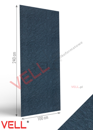 Płyta ścienna PCV VELL łupek grafit 240x100cm