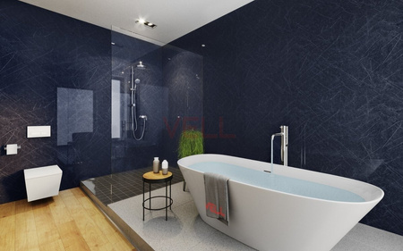 Płyta ścienna PCV VELL Nero grafit 260x100cm