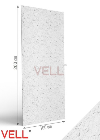 Płyta ścienna PCV VELL marmur biały 260x100cm