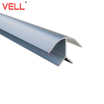 Profil narożny zewnętrzny meblowy V srebrny ALU 15 mm