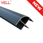 Profil narożny zewnętrzny meblowy czarny ALU 2m/15mm